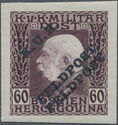 Overprint on Bosnia Military stamp