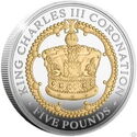 5 Pounds (King Charles III Coronation - Imperial State Crown - Silver)