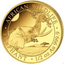 500 Shillings (African Wildlife - Elephant Gold ½ Oz.)