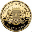 500 Shillings (African Wildlife - Elephant ½ Oz. Gold)