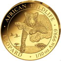 100 Shillings (African Wildlife - Leopard 1/10 Oz. Gold)