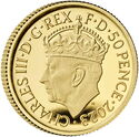 50 Pence (The Coronation of His Majesty King Charles III - Royal Arms)