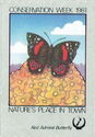 Conservation Week 1981 Red Admiral Butterfly