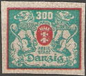 The coat of arms of Danzig with lions