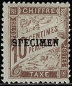 Chiffre Taxe, type Duval surchargé "SPECIMEN"