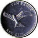 10 Pence (British Isles Wildlife - Birds of Prey - Red Kite)