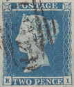 2d Blue Violet from Plates 3 and 4
