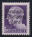 Italian Stamp Overprinted Deutsche Besetzung Zara