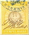 Revenue stamp, Eagle in circle