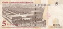 5 New Turkish Lira