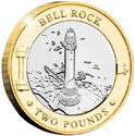 2 Pounds (British Lighthouses - Bell Rock)