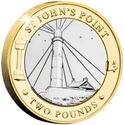 2 Pounds (British Lighthouses - St John's Point)