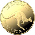 10 Dollars (30th Anniv. of the Kangaroo Series – Mob of Thirty)