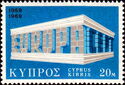EUROPA/CEPT 1969 - Colonnade with EUROPA Emblem