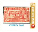 Kiwipex 2006 1d Claret Christchurch Exhibition