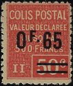 Colis-Postal, Valeur déclarée