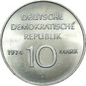 10 Mark (25th Anniversary of the German Democratic Republic)