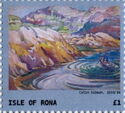 Isle of Rona. Views Painted by Colin Gibson. Dry Harbour