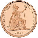 ¼ Sovereign (Quarter-Sovereign Seated Britannia - 200th Anniversary)