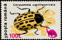 Willow Leaf Beetle (Chrysomela vigintipunctata) Overprinted