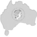 1 Dollar (Koala. Map shaped)