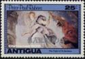 "The Flight of St. Barbara" (Rubens) - Overprinted