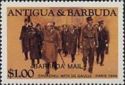 Churchill in Paris with De Gaulle - Overprinted