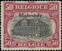 Overprint "Malmédy" on Leuven - Perf. 15