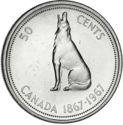 50 Cents (Canadian Centennial, Wolf)