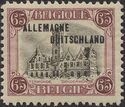 Overprint "ALLEMAGNE DUITSCHLAND" on Dendermonde