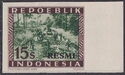 Construction of Great Postal Road, Java overprinted