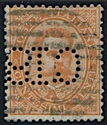 Issue of 1886 with Inverted Perforated New Value
