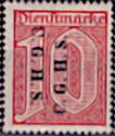 C.G.H.S. on German Officials Watermark "Lozenges Diamond"