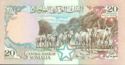 20 Shilin Soomaali/Somali Shillings