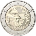 2 Euro (Jacques Chirac 90th anniversary of birth)