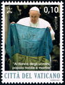 Pope Francis with Ukrainian Flag