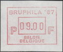 National Philatelic Exhibition "Bruphila '87" in Brussels