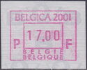 International Philatelic Exhibition "Belgica 2001", Brussels