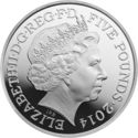 5 Pounds (300th Ann. of death of Queen Anne - Silver piedfort edition)