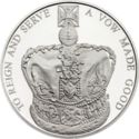 5 Pounds (The Queen's Coronation - 60th Anniversary. Silver Piedfort)