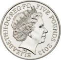 5 Pounds (The Queen's Coronation - 60th Anniversary. Silver Piedfort)
