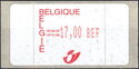 Trial Edition "AMIEL" in Belgian Franc