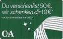 Du verschenkst 50.... Bonuskarte C&A