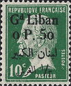 Type Pasteur overprinted and Lebanese surcharge