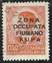 Yugoslavia Stamp Overprint "Fiumano Kupa"