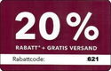 20% Rabatt + Gratisversand