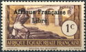 Overprinted :Afrique Française Libre