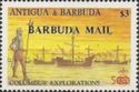 Spanish Soldier and Fleet - Overprinted