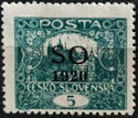 Hradcany at Prague - overprint S O 1920