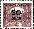 Hradcany at Prague - overprint S O 1920